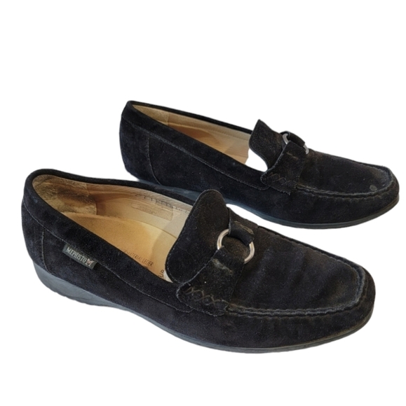 MEPHISTO Cool-Air Women's Comfort Loafers Sz 8.5 Black Suede Leather Slip-On - Picture 12 of 12